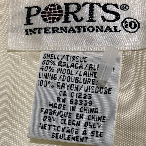 VINTAGE PORTS INTERNATIONAL APLACA WOOL BLAZERS SIZE 10 - Picture 12 of 12